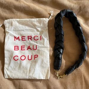 Clare V. Black Braided Shoulder Strap